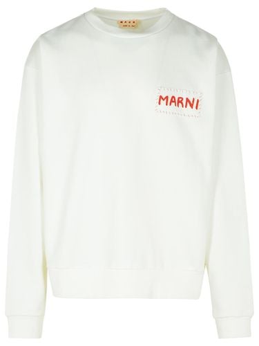 Marni White Cotton Sweatshirt - Marni - Modalova