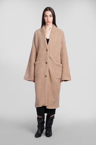 Laneus Coat In Camel Wool - Laneus - Modalova