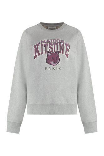 Printed Cotton Sweatshirt - Maison Kitsuné - Modalova