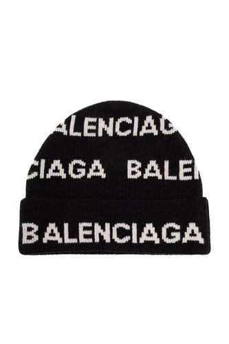 Balenciaga Logo Intarsia Beanie - Balenciaga - Modalova