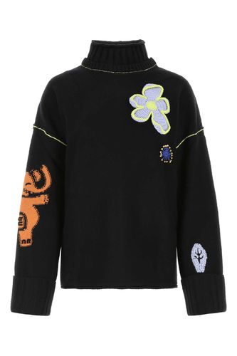 Black Wool Oversize Sweater - McQ Alexander McQueen - Modalova