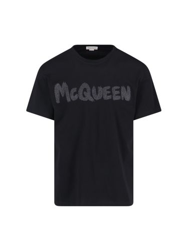 Cotton Crew-neck T-shirt - Alexander McQueen - Modalova