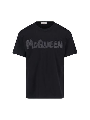 Alexander McQueen graffiti T-shirt - Alexander McQueen - Modalova