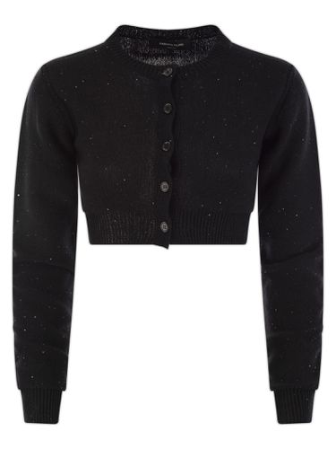 Short Cardigan With Micro Sequins - Fabiana Filippi - Modalova