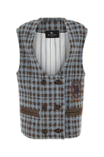 Etro Embroidered Wool Blend Vest - Etro - Modalova