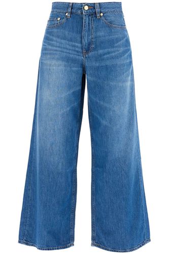 Lightweight Denim Wide Leg Jeans - Ganni - Modalova