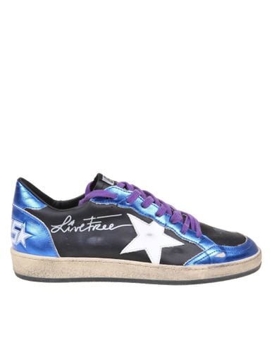 Ball Star In And Laminated Leather - Golden Goose - Modalova