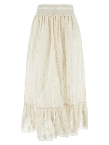 Gucci Double G Flower Lace Skirt - Gucci - Modalova