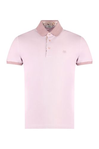 Etro Short Sleeve Cotton Polo Shirt - Etro - Modalova