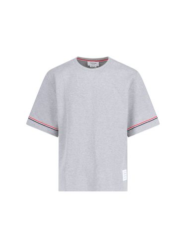 Thom Browne Logo T-shirt - Thom Browne - Modalova