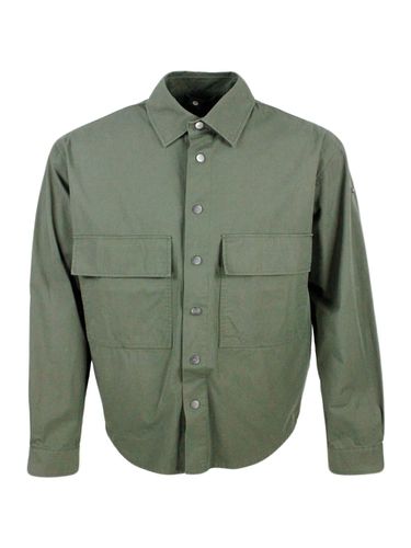 Recycled Nylon Shirt Jacket With Detachable Internal Ped Vest - Add - Modalova