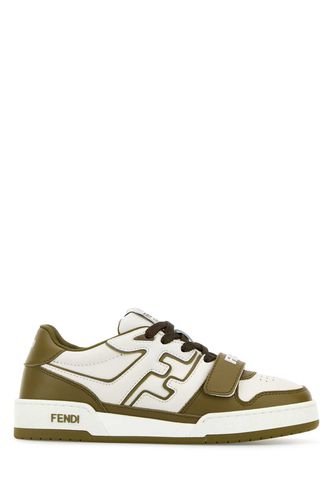 Two-tone Leather Match Sneakers - Fendi - Modalova