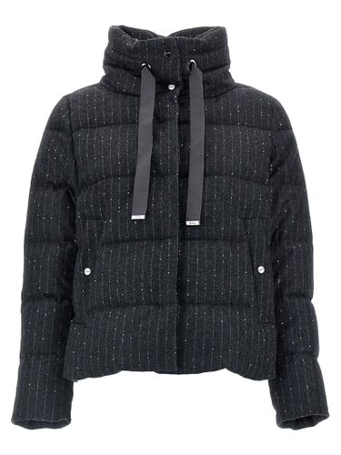 Herno Sequin Pinstripe Down Jacket - Herno - Modalova