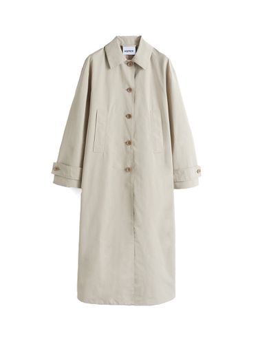 Long Beige Trench Coat With Buttons - Aspesi - Modalova