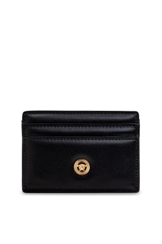 Versace Leather Card Holder - Versace - Modalova