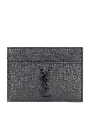 Logo Detail Card Holder - Saint Laurent - Modalova