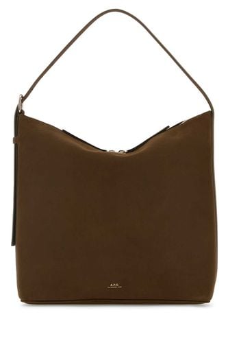 A. P.C. Brown Nabuk Vera Shoulder Bag - A.P.C. - Modalova