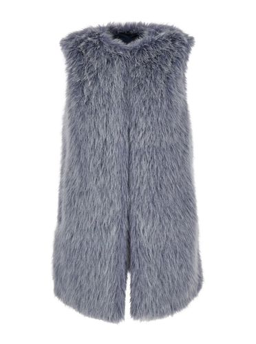 Crewneck Vest In Eco Fur Woman - Herno - Modalova