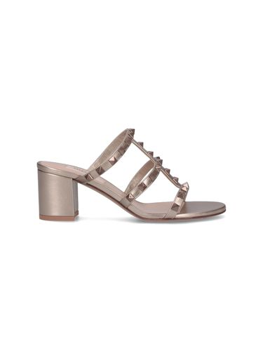 Rockstud Slider Sandals - Valentino Garavani - Modalova