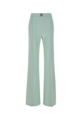 Light Blue Trousers - Elisabetta Franchi - Modalova