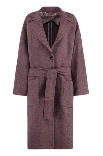 Etro Chevron Wool Coat - Etro - Modalova