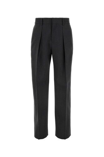 Burberry Dark Grey Wool Pant - Burberry - Modalova