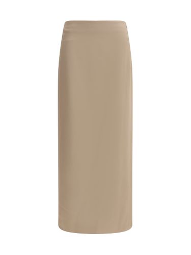 Brunello Cucinelli Satin Midi Skirt - Brunello Cucinelli - Modalova