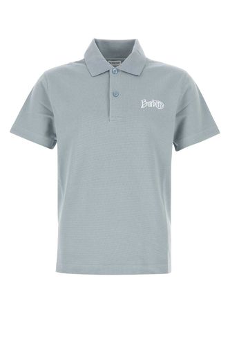 Powder Blue Piquet Polo Shirt - Burberry - Modalova