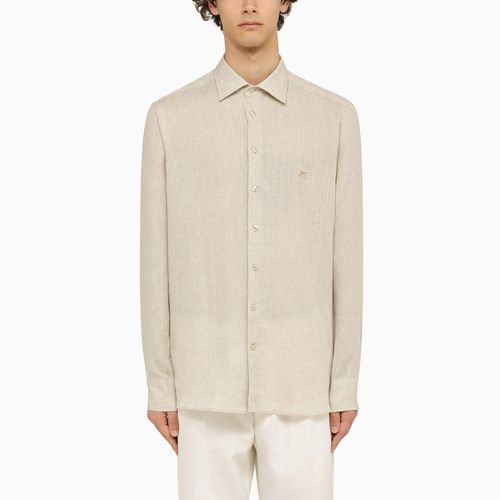 Etro Ivory Linen Shirt - Etro - Modalova