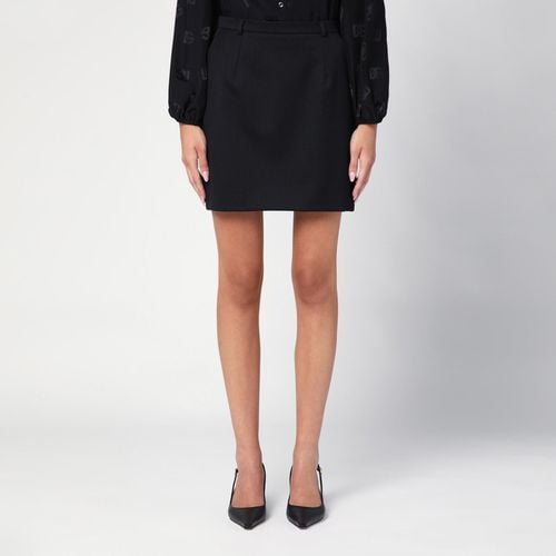 Black Virgin Wool Miniskirt - Dolce & Gabbana - Modalova