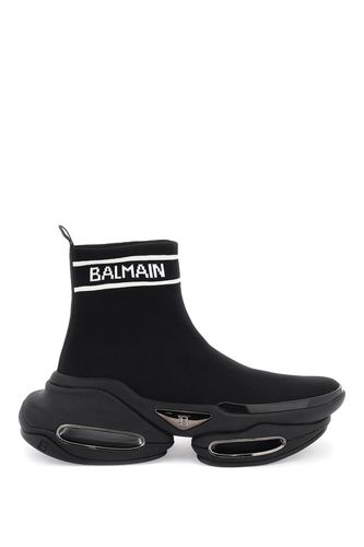 Balmain B-bold Knit Sneakers - Balmain - Modalova