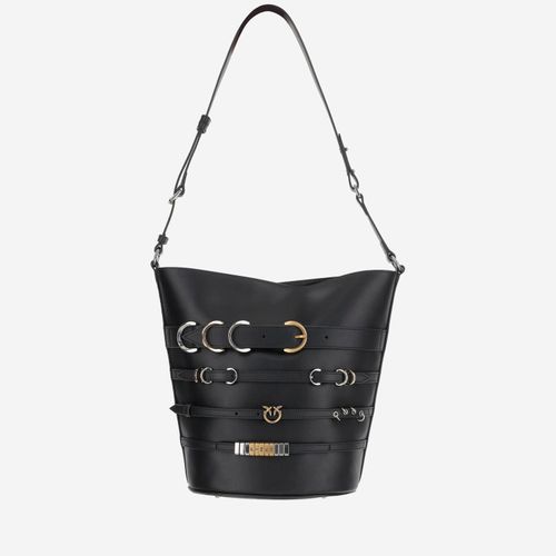 Leather Shoulder Bag With Straps - Pinko - Modalova