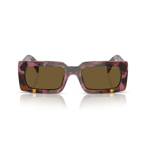 Marbled Rectangular Frame Sunglasses - Prada Eyewear - Modalova