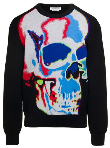 Jacquard Sweater With Solar Skulls - Alexander McQueen - Modalova