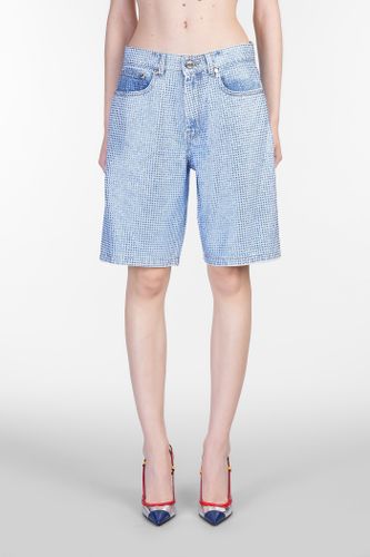 Casablanca Shorts In Blue Denim - Casablanca - Modalova