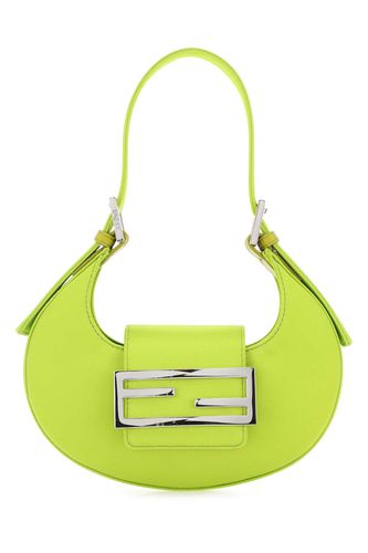 Acid Green Leather Mini Cookie Handbag - Fendi - Modalova