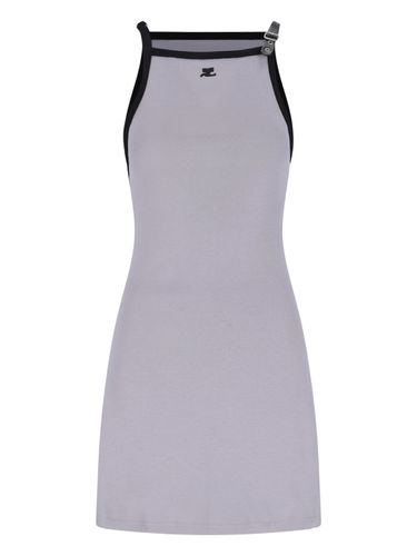 Courrèges Contrast Mini Dress - Courrèges - Modalova