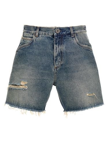 Balmain Denim Bermuda Shorts - Balmain - Modalova