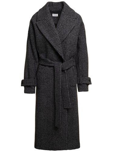 Parosh Tie-waist Check Cardi-coat - Parosh - Modalova