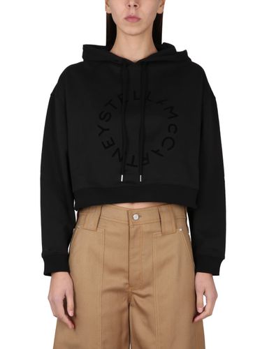 Cropped Sweatshirt With Logo - Stella McCartney - Modalova