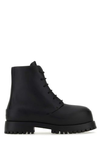 Black Leather Fede Ankle Boots - Ferragamo - Modalova