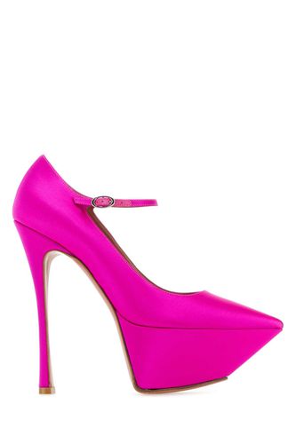 Fuchsia Satin Yigit Pumps - Amina Muaddi - Modalova