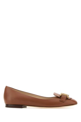 Tod's Brown Leather Ballerinas - Tod's - Modalova