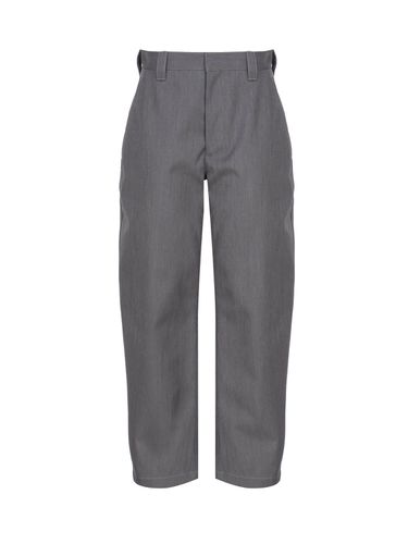 Tapered Trousers In Bonded Wool And Cotton - Bottega Veneta - Modalova