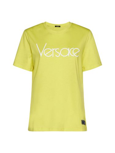 Versace Logo Embroidery T-shirt - Versace - Modalova