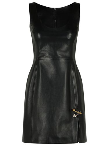 Versace Black Leather Dress - Versace - Modalova