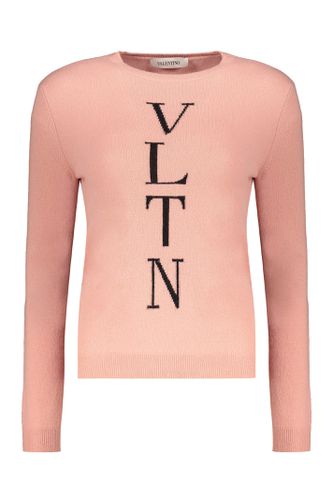 Long Sleeve Crew-neck Sweater - Valentino - Modalova