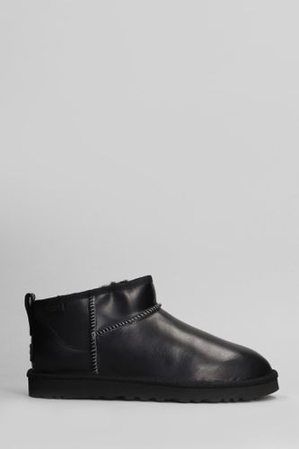 Classic Ultra Mini R Low Heels Ankle Boots In Leather - UGG - Modalova