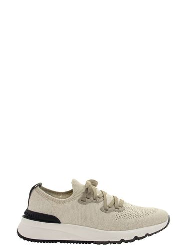 Cotton Chinè Knit Runners Sneakers - Brunello Cucinelli - Modalova