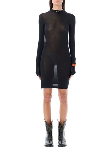 Long-sleeved Mesh Dress - HERON PRESTON - Modalova